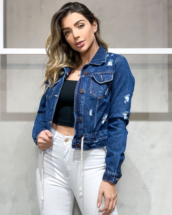 jaqueta jeans feminina consciência